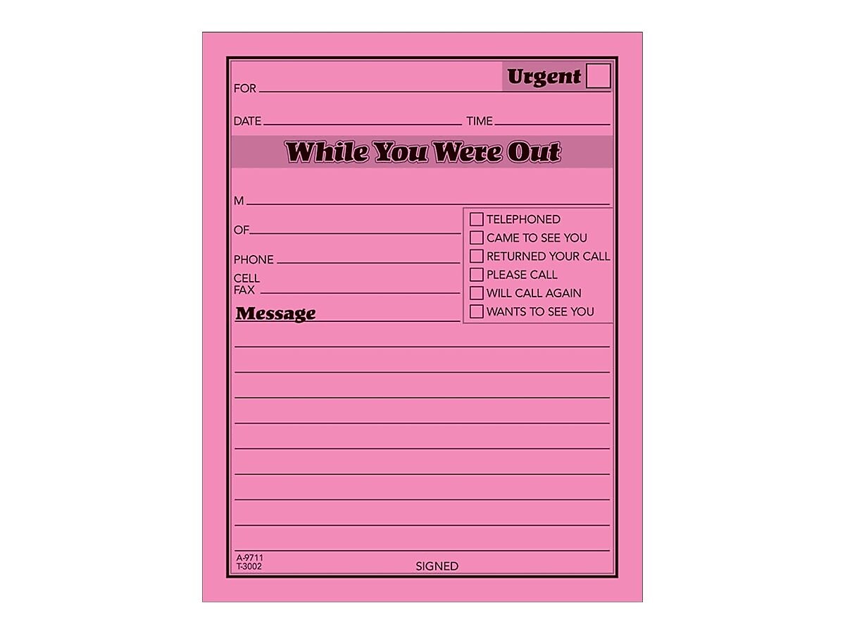 Adams While You Were Out Memo Pads, 4.25
