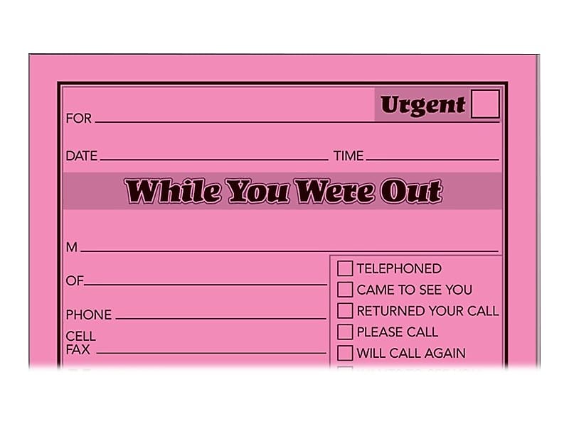 Adams While You Were Out Memo Pads, 4.25