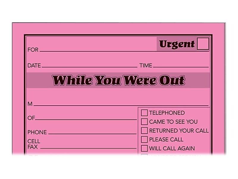 Adams While You Were Out Memo Pads, 4.25
