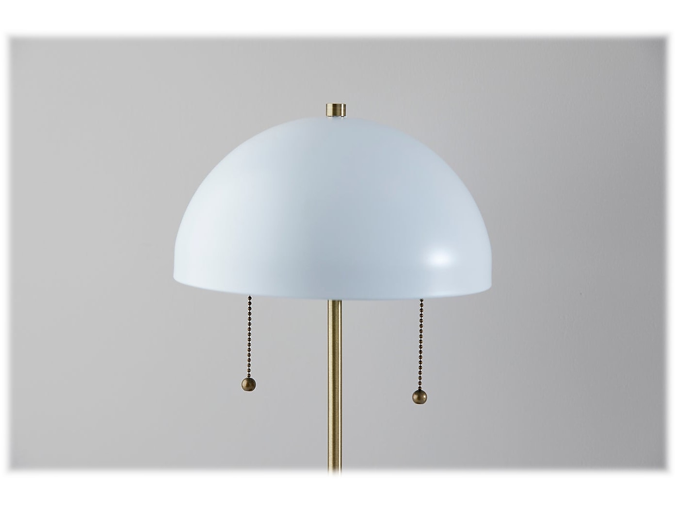 Adesso Bowie Incandescent Table Lamp, Antique Brass/Metal
