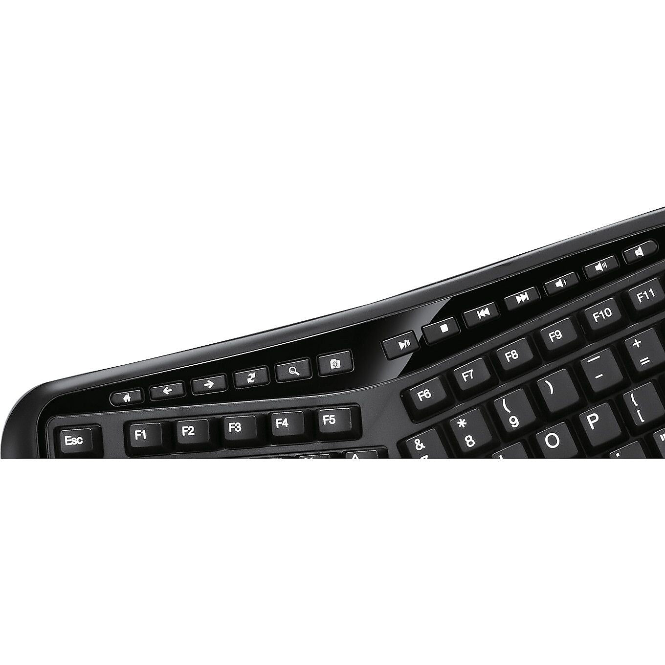 Adesso Tru-Form Wired Keyboard, Black