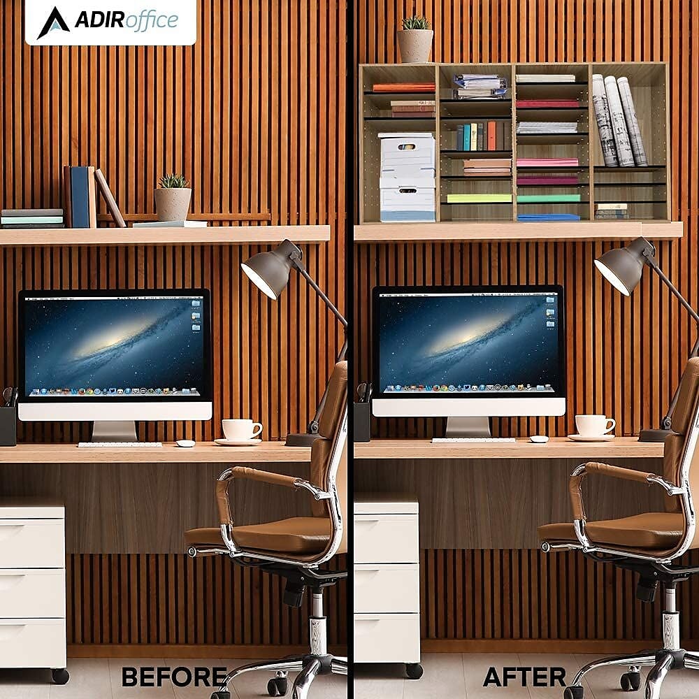 AdirOffice 500 Series 36-Compartment Literature Organizers, 39.3