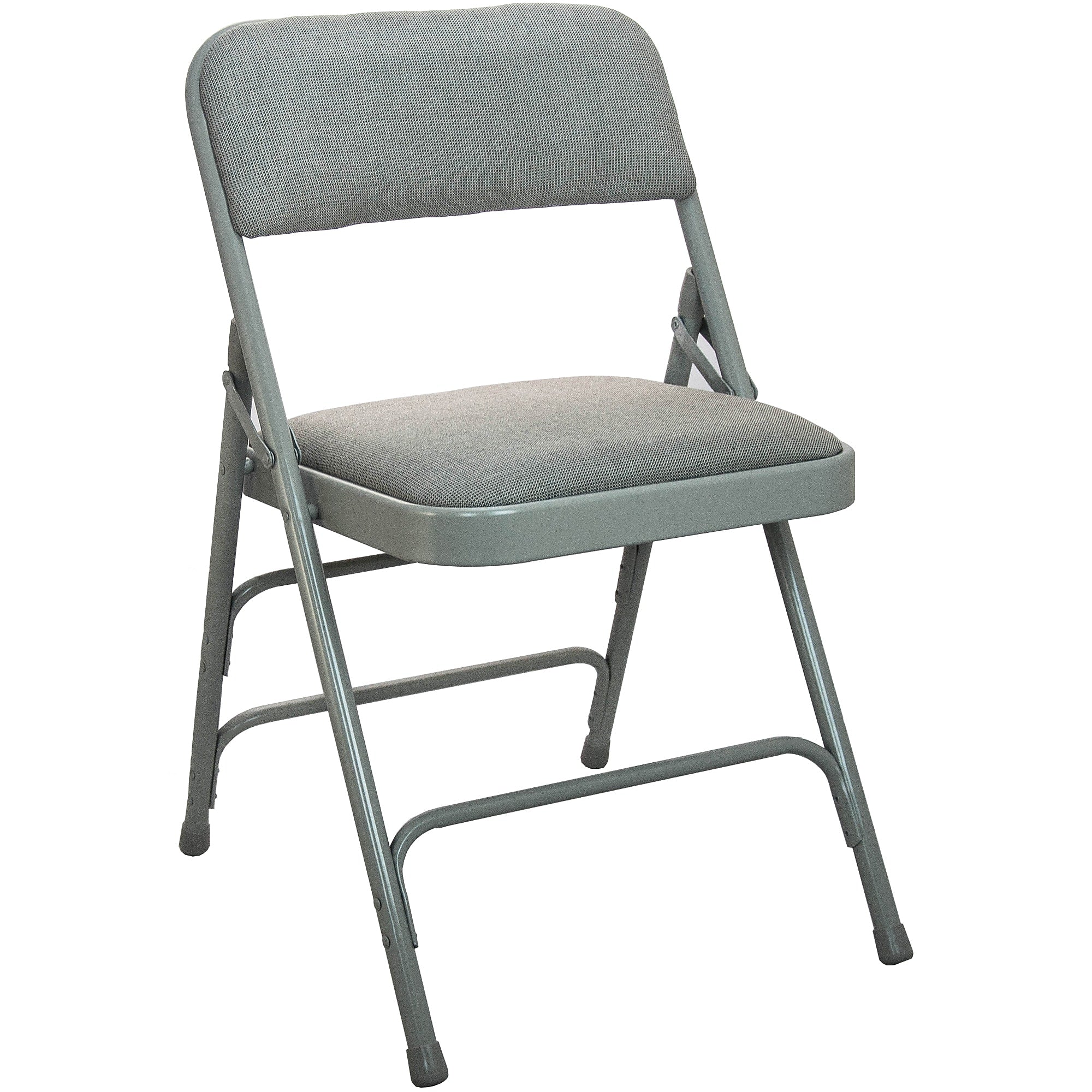 Advantage Gray Padded Folding Chairs, 4/Pack