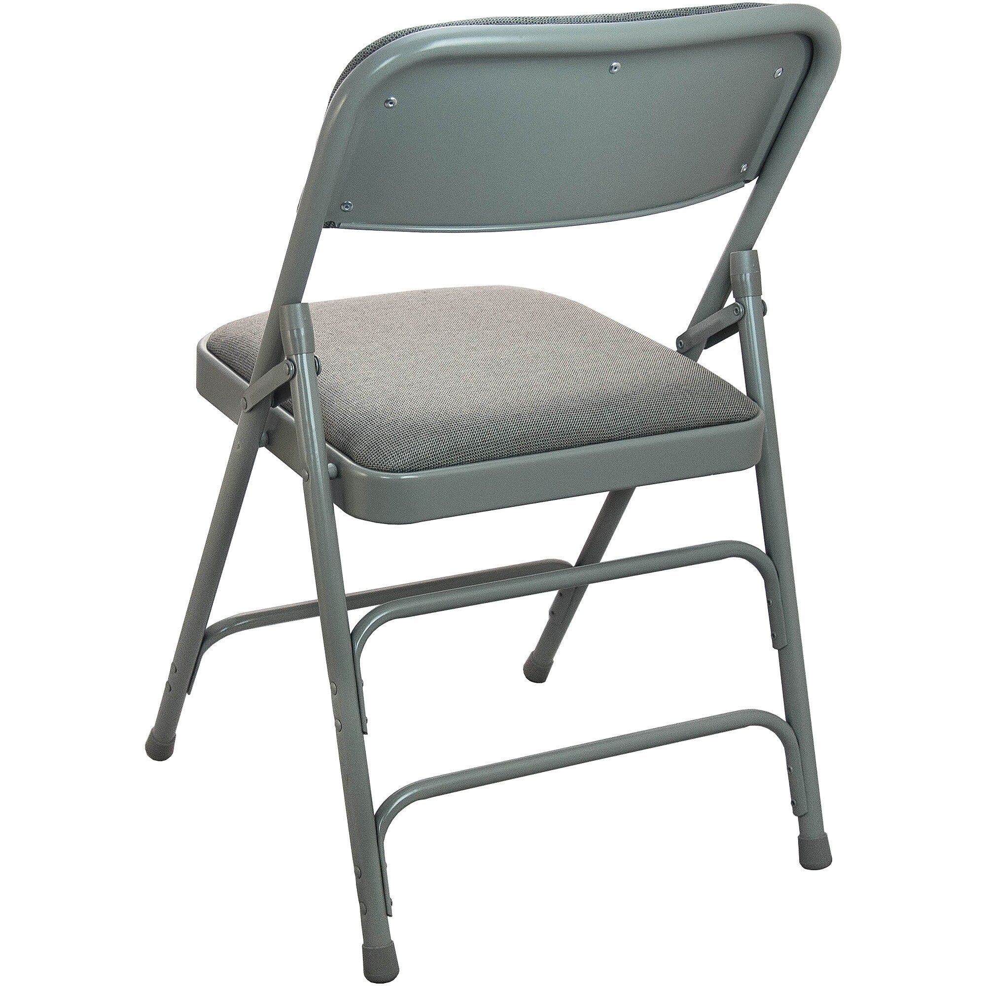Advantage Gray Padded Folding Chairs, 4/Pack