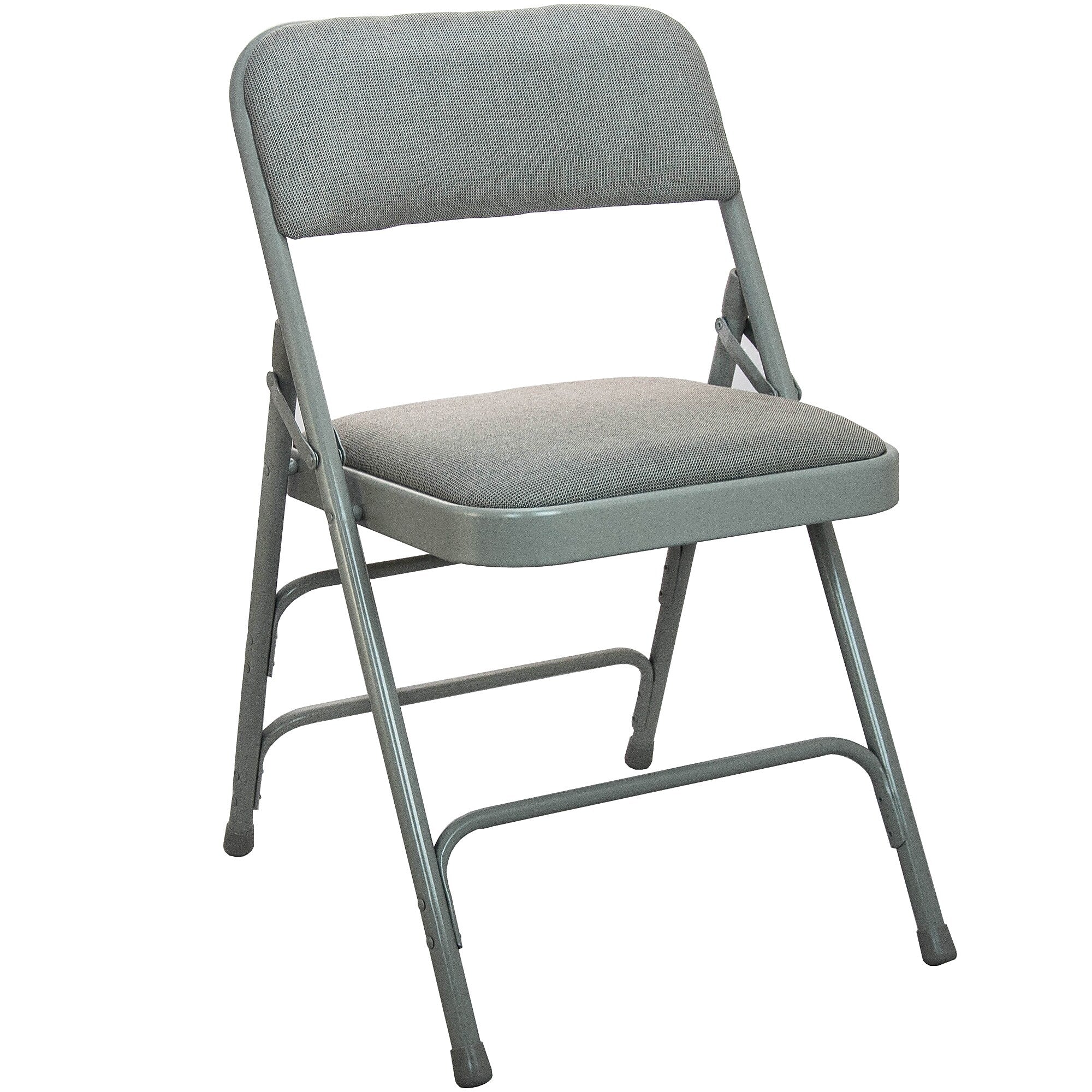 Advantage Gray Padded Folding Chairs, 4/Pack