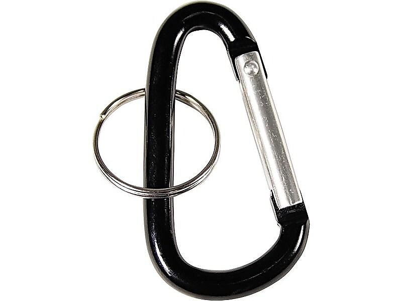 Advantus 1-Key Holders, Black, 10/Pack