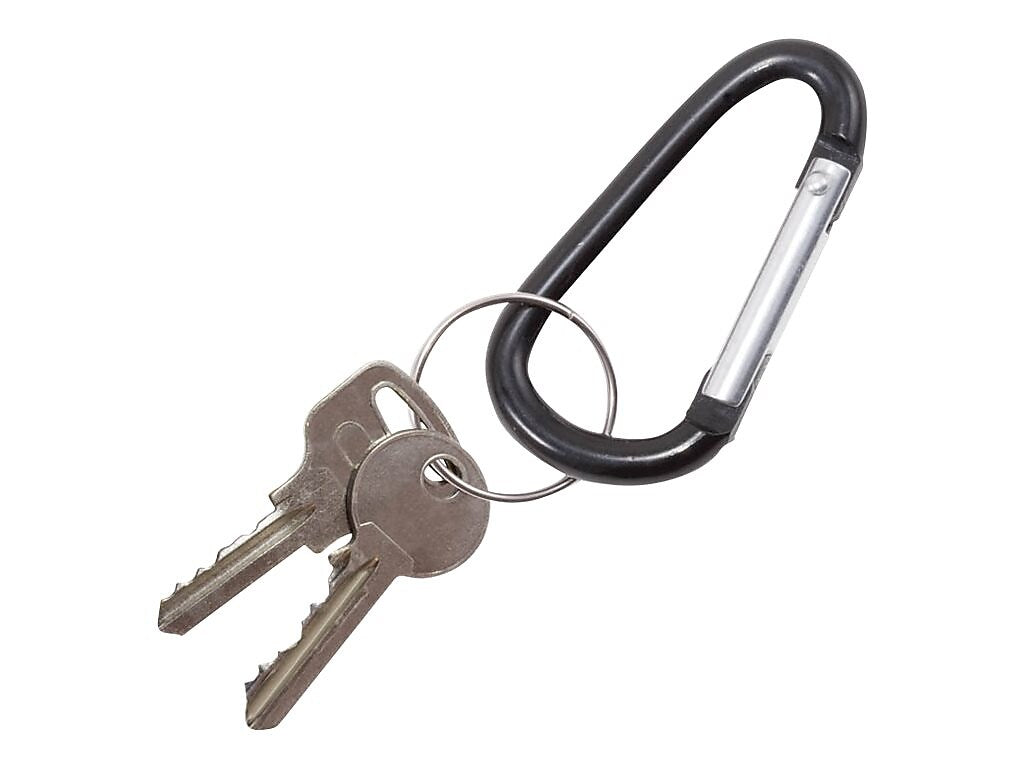 Advantus 1-Key Holders, Black, 10/Pack