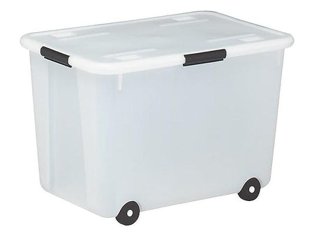 Advantus 60 Quart Storage Box, Clear