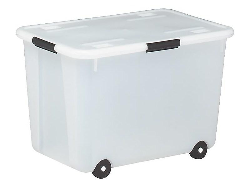 Advantus 60 Quart Storage Box, Clear