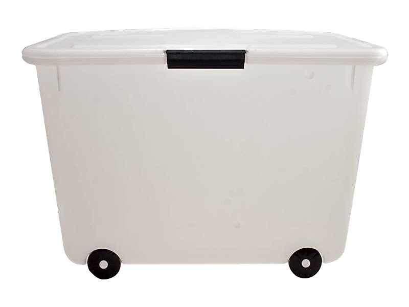 Advantus 60 Quart Storage Box, Clear