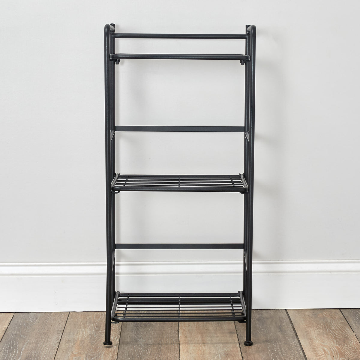 Advantus FlipShelf 3-Shelf Metal Unit, 14.5"W, Black