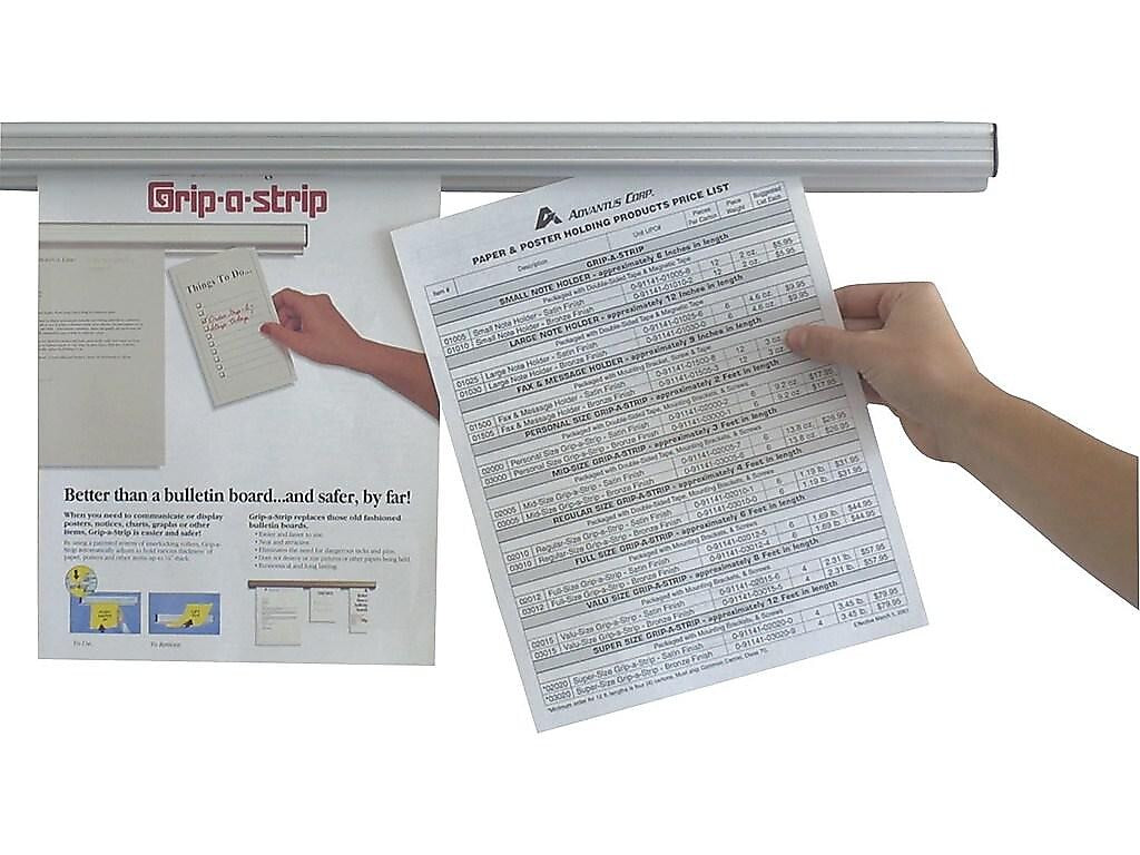 Advantus Grip-A-Strip Display Rail, 48