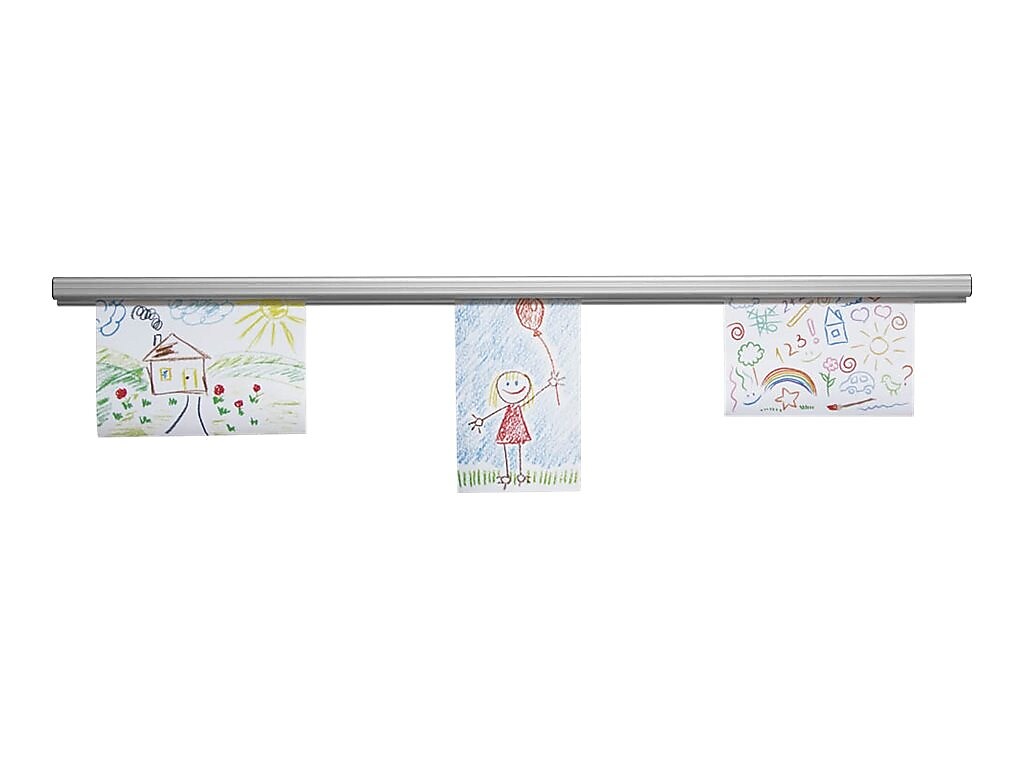 Advantus Grip-A-Strip Display Rail, 48"L x 1.5"H