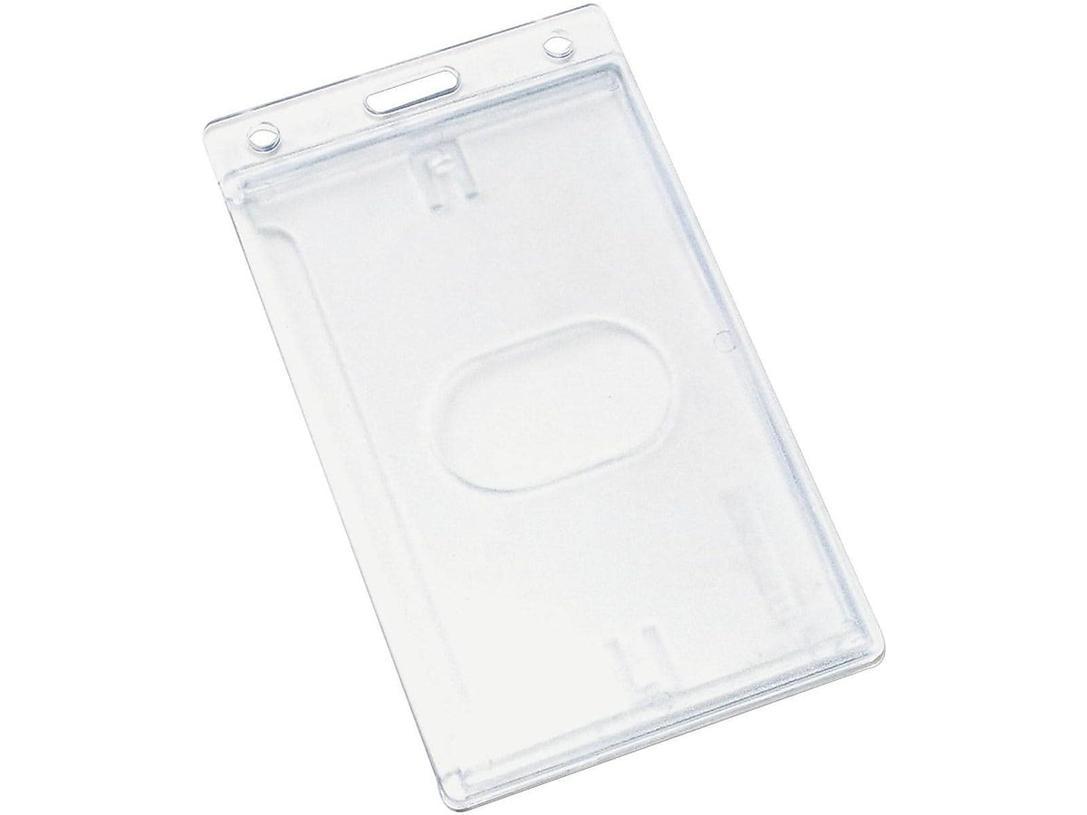 Advantus ID Badge Holders, Clear, 25/Box