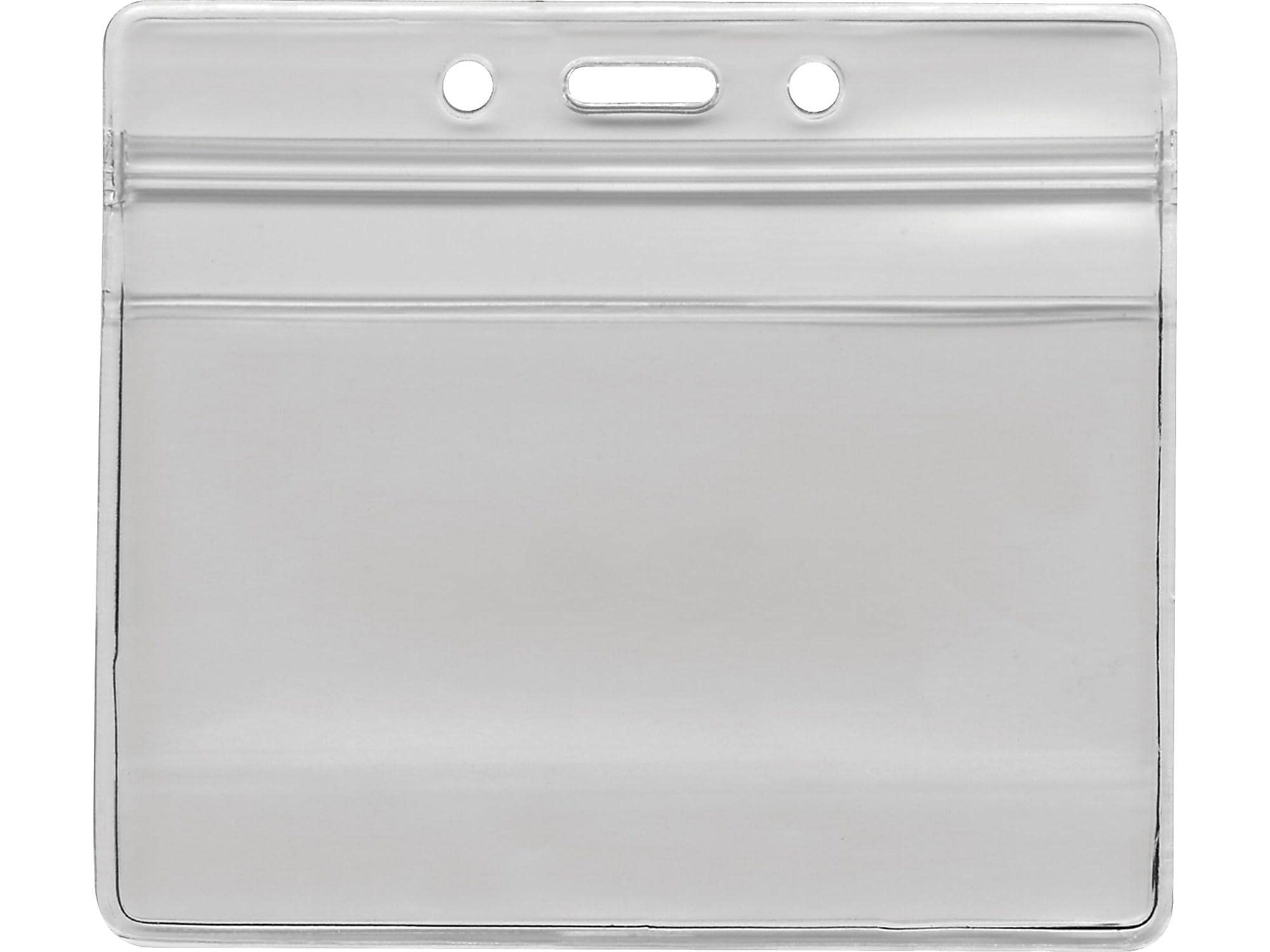 Advantus ID Badge Holders, Clear, 50/Pack
