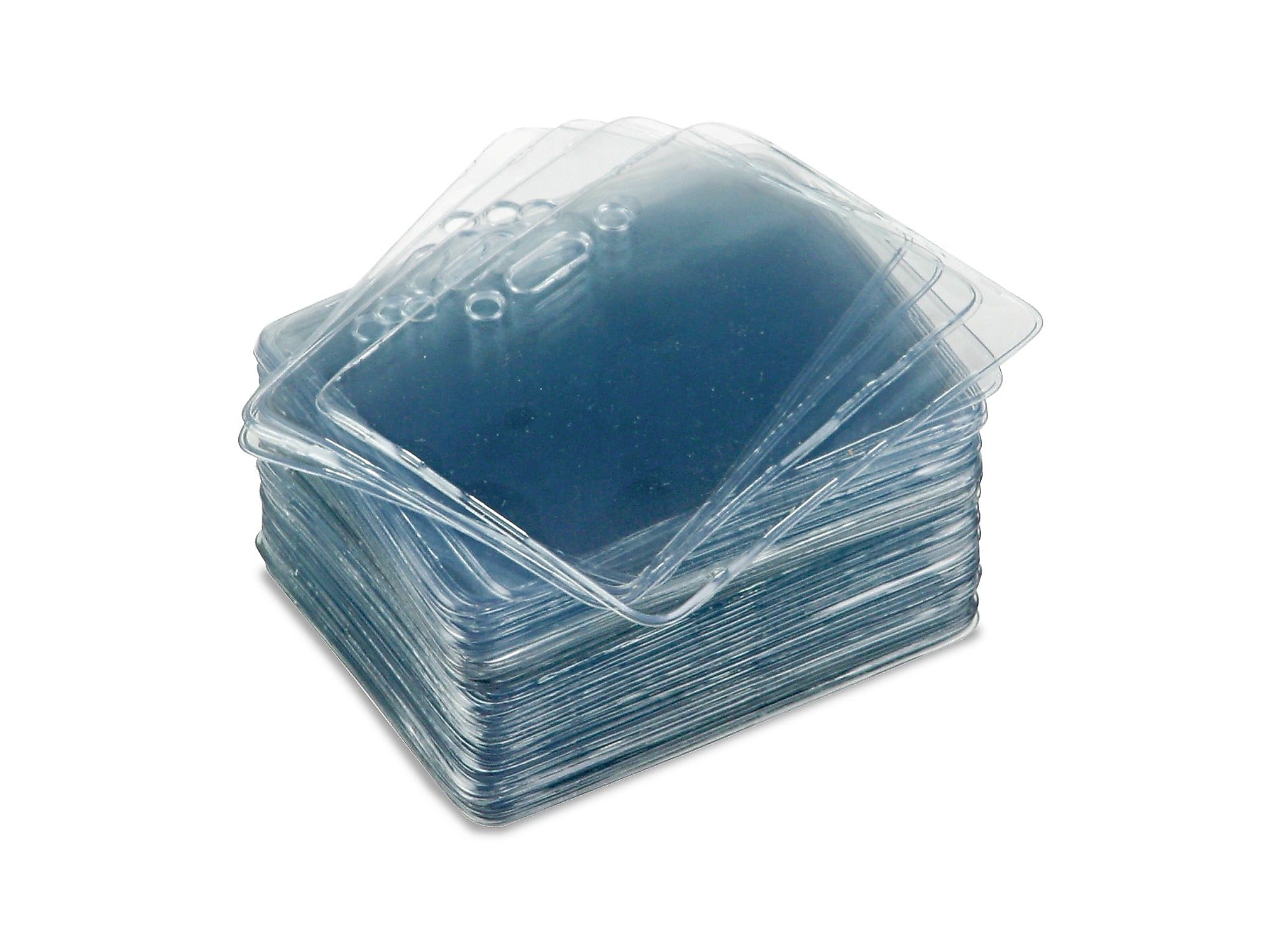Advantus ID Badge Holders, Clear, 50/Pack