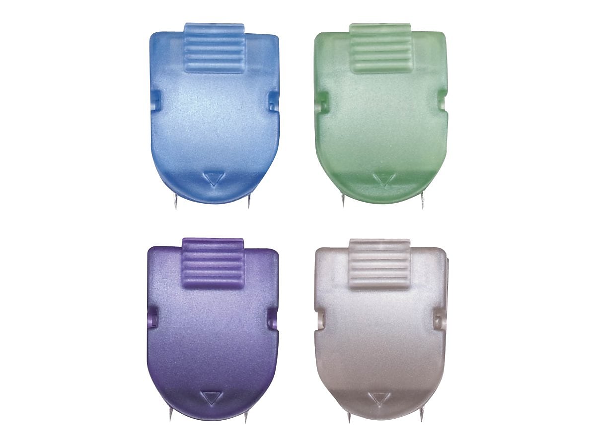 Advantus Panel Wall Cubicle Clips, Assorted Metallic Colors, 20/Box