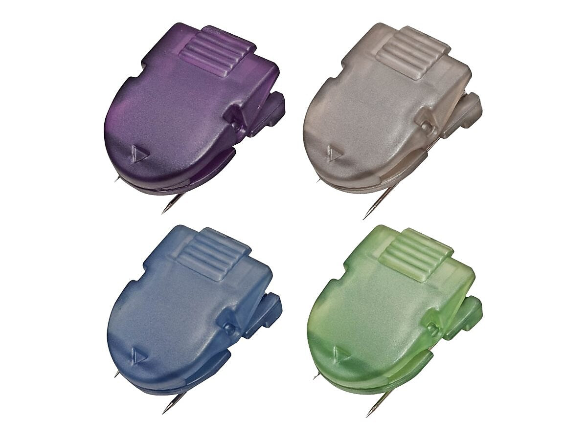 Advantus Panel Wall Cubicle Clips, Assorted Metallic Colors, 20/Box
