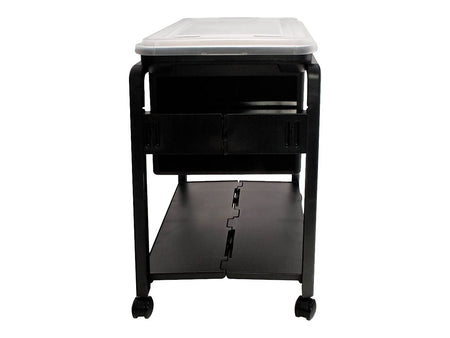 Advantus Plastic/Poly Mobile File Cart with Swivel Wheels, Black