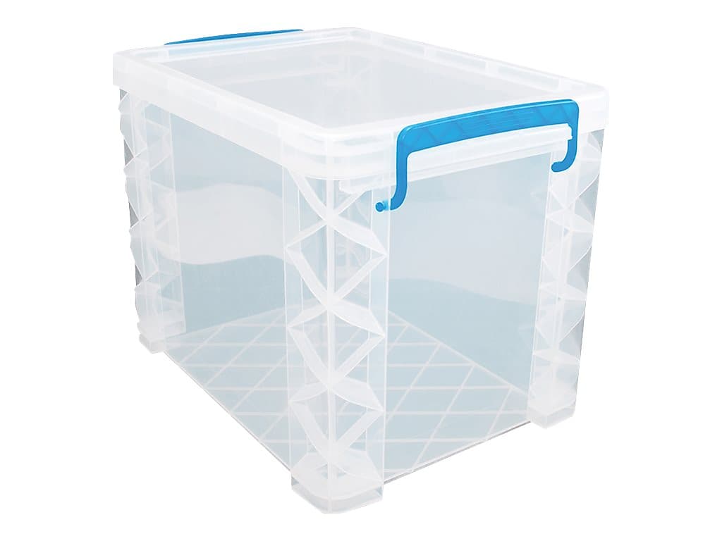 Advantus Super Stacker File Box, Letter Size, Clear