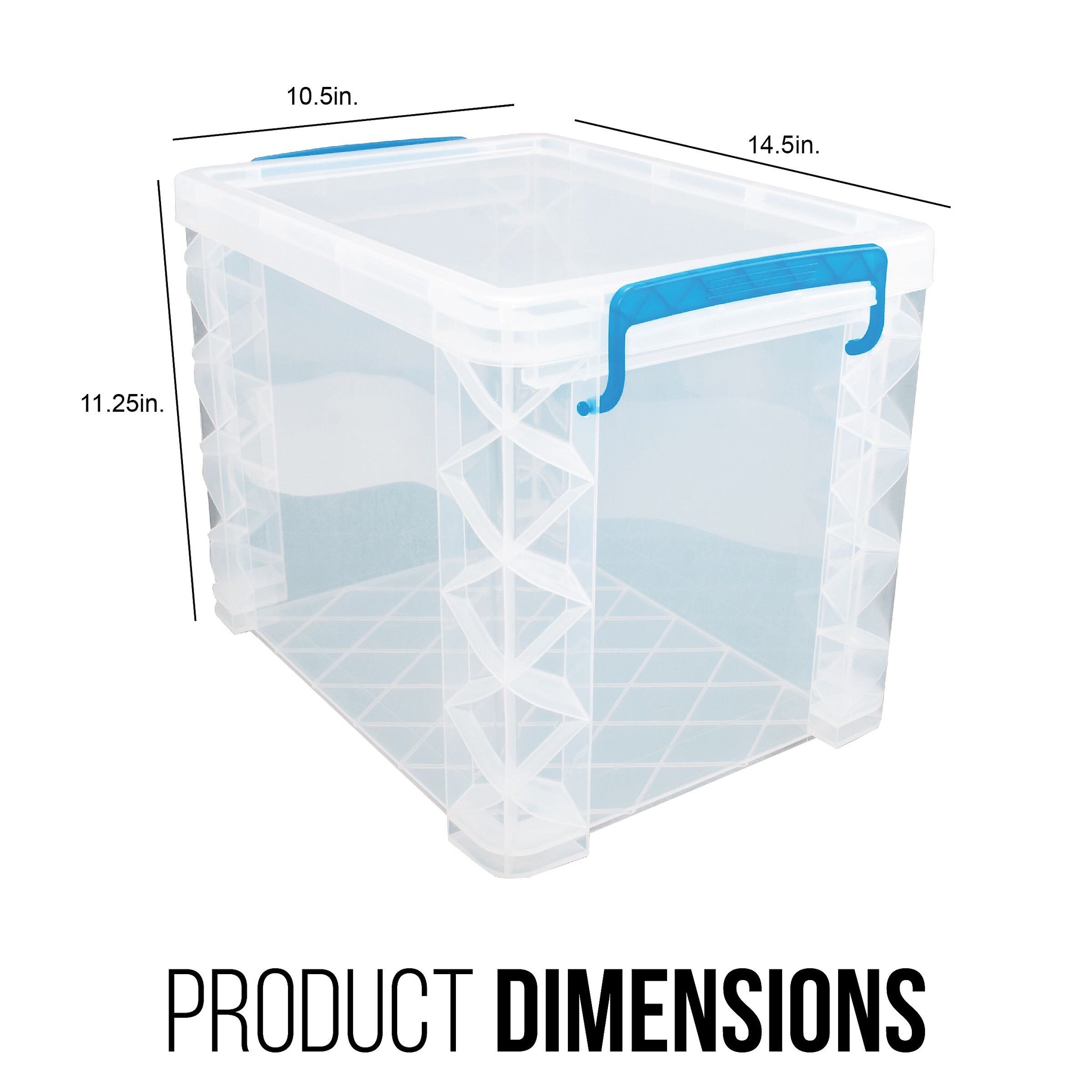 Advantus Super Stacker File Box, Letter Size, Clear