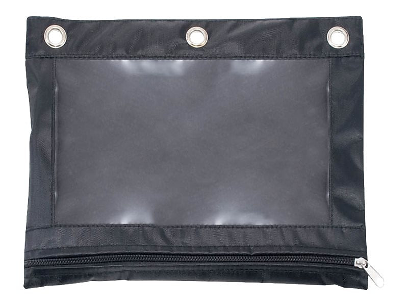 Advantus Zipper Pouch, Black
