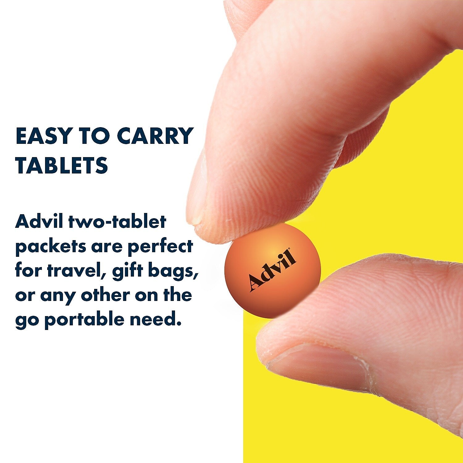 Advil Ibuprofen Pain Reliever, 200mg, 2/Packet, 50 Packets/Box