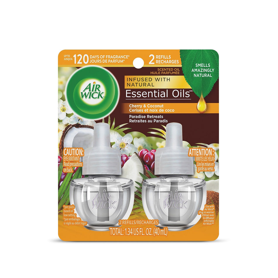 Air Wick Life Scents Scented Oils, Paradise Retreat Scent, 2/Pack