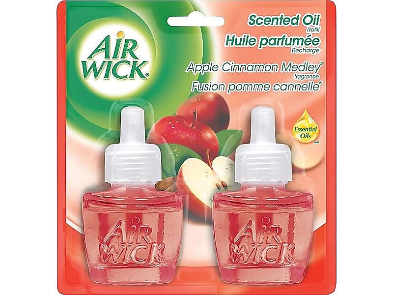 Air Wick Scented Oil, Apple Cinnamon Medley, 2/Pack