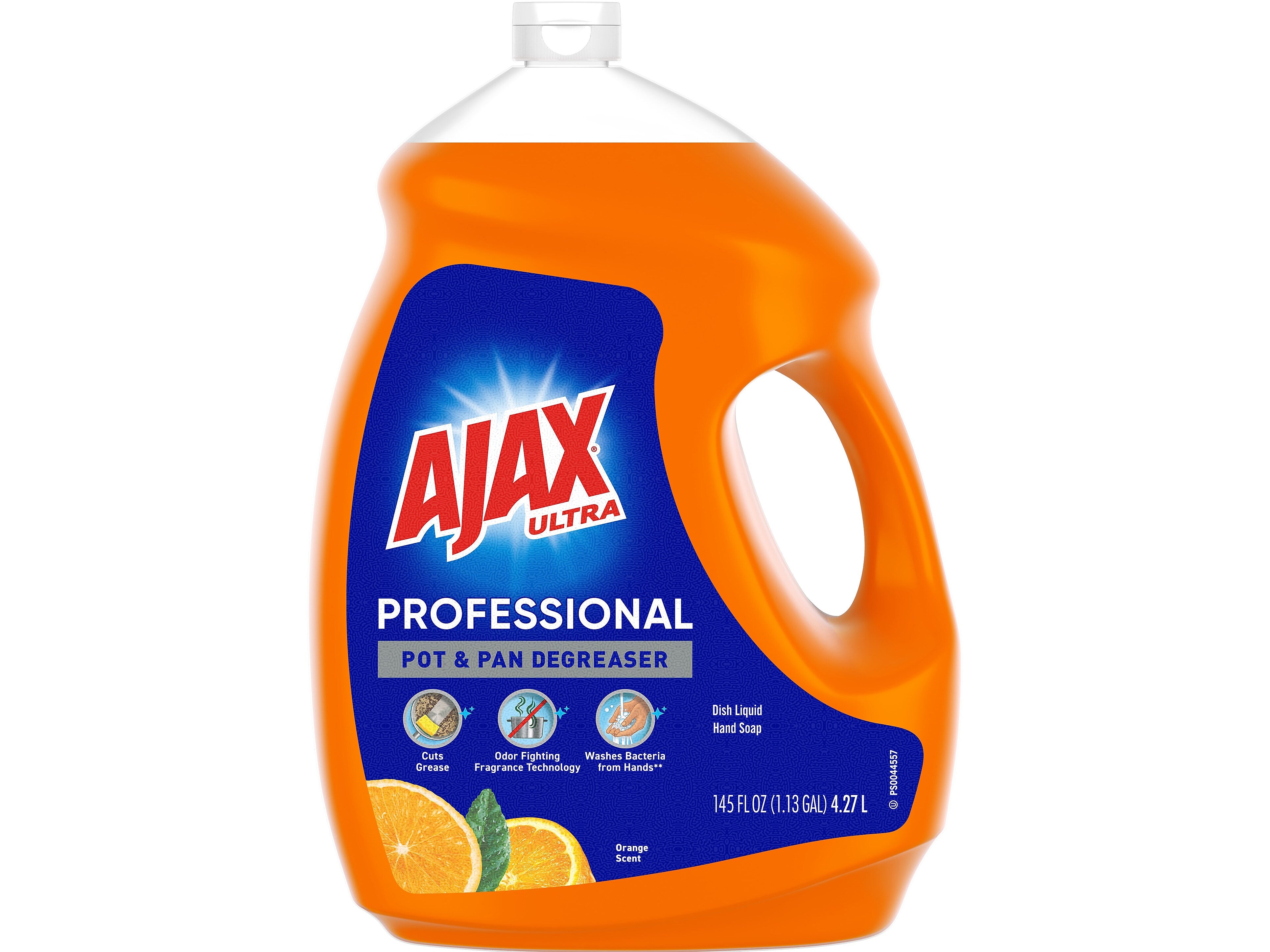 Ajax Ultra Professional Antibacterial Pot & Pan Dish Soap, Orange Scent, 145 fl. oz.