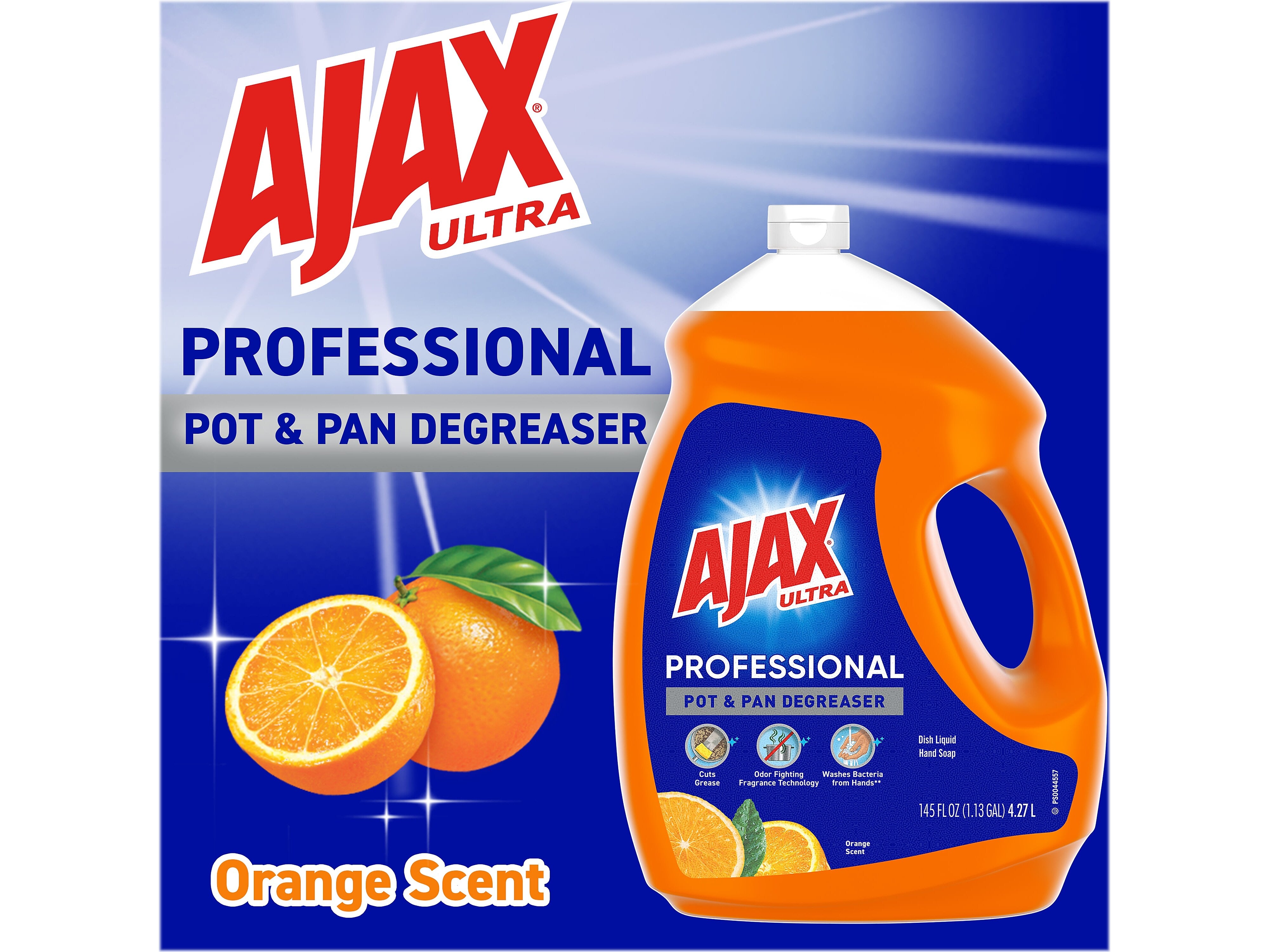 Ajax Ultra Professional Antibacterial Pot & Pan Dish Soap, Orange Scent, 145 fl. oz.