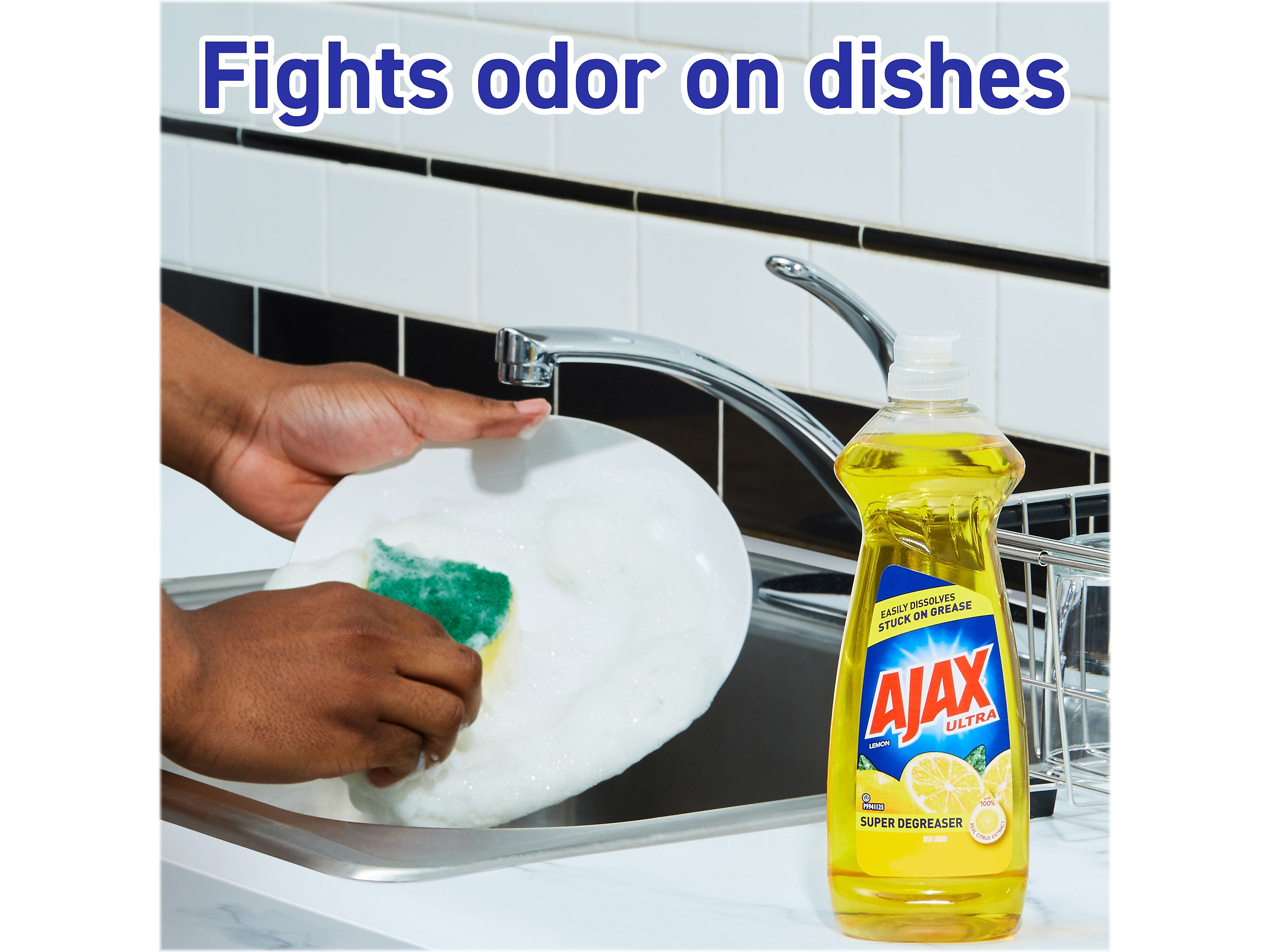 Ajax Ultra Super Degreaser Dish Soap, Lemon Scent, 52 fl. oz.