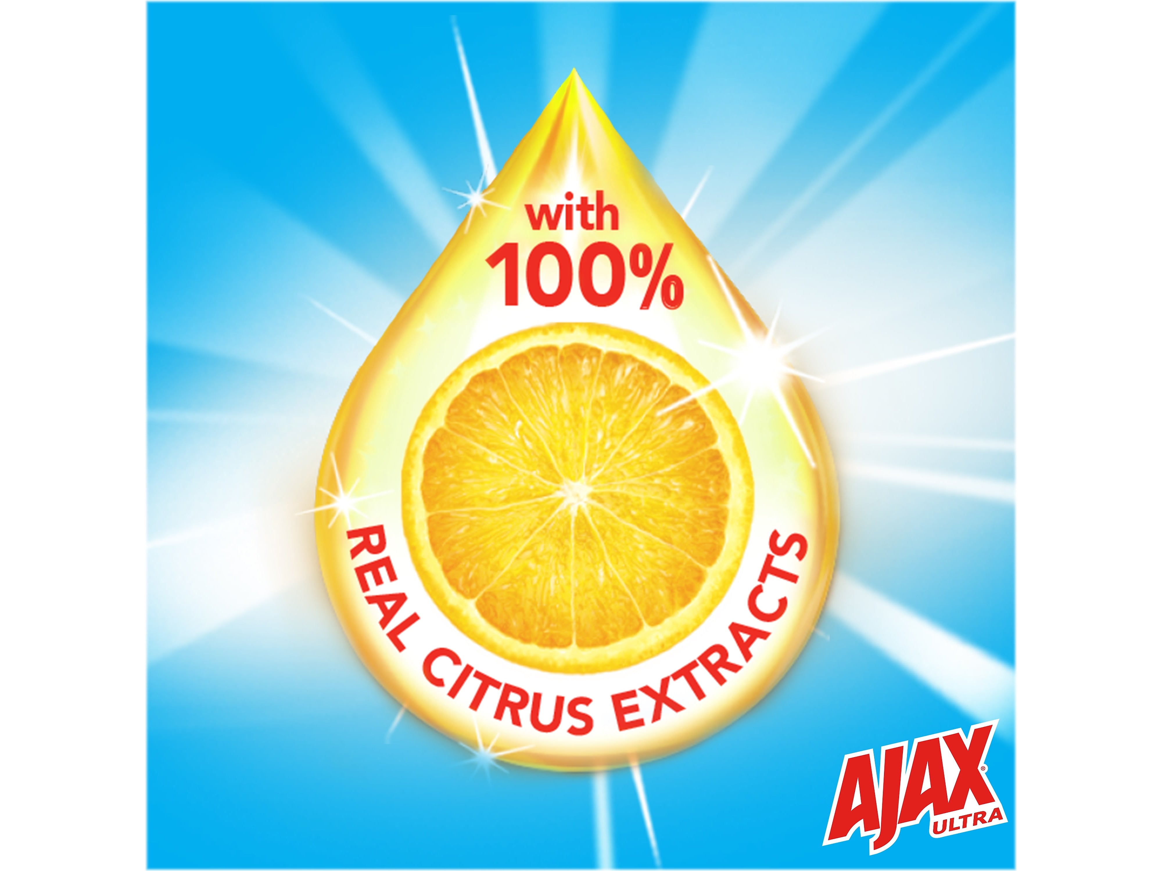 Ajax Ultra Super Degreaser Dish Soap, Lemon Scent, 52 fl. oz.