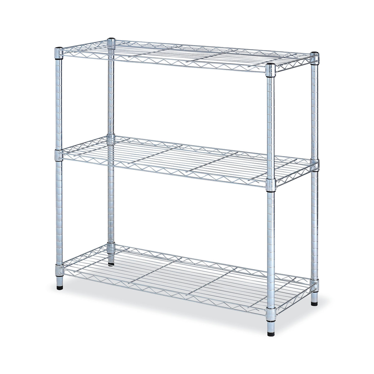 Alera® 3-Shelf Metal Shelving Unit, 36" Width, Silver