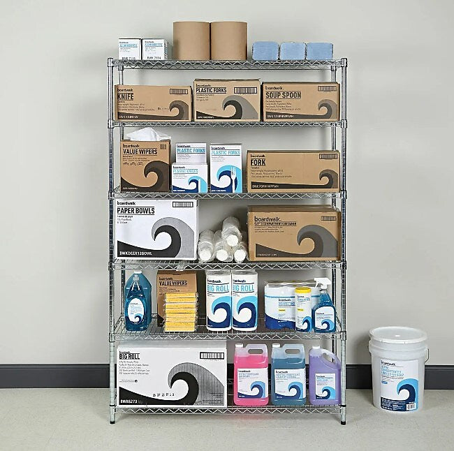 Alera 6-Shelf Commercial Wire Shelving Kit, 72