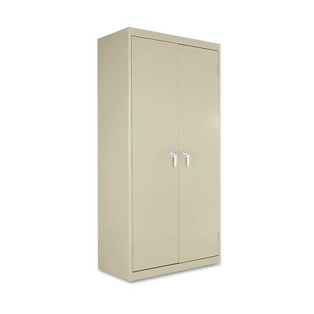 Alera 72" Steel Storage Cabinet with 4 Shelves, Putty