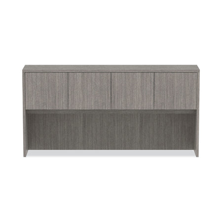 Alera Alera Valencia Series Hutch with Doors, 70.63w x 15d x 35.38h, Gray