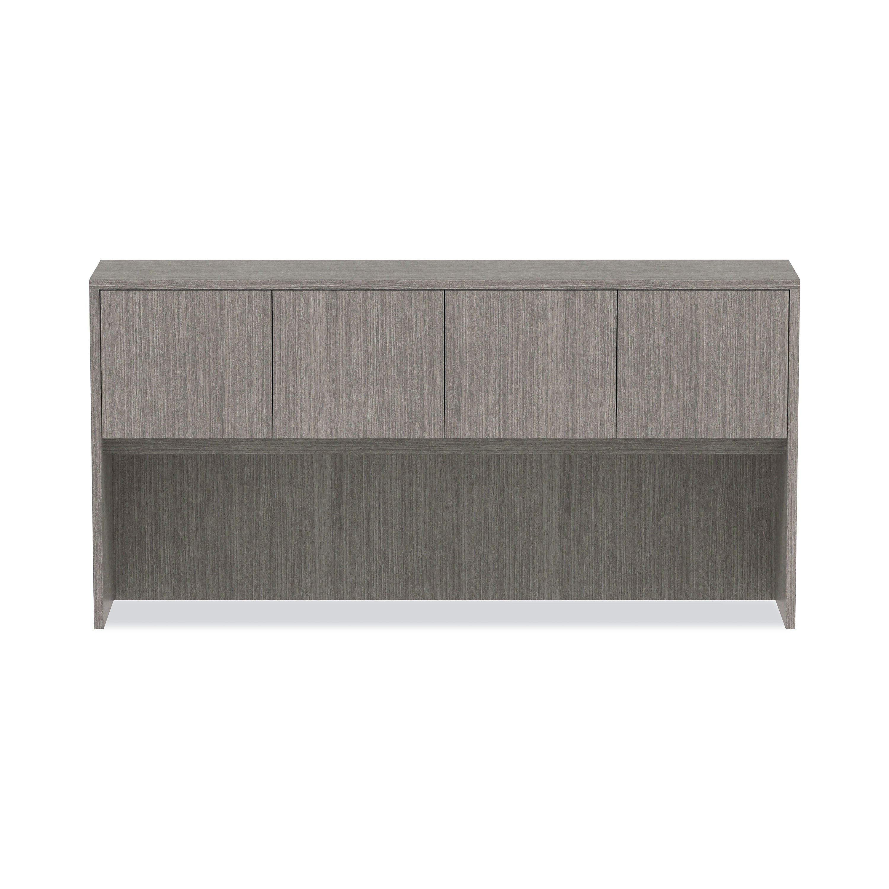 Alera Alera Valencia Series Hutch with Doors, 70.63w x 15d x 35.38h, Gray