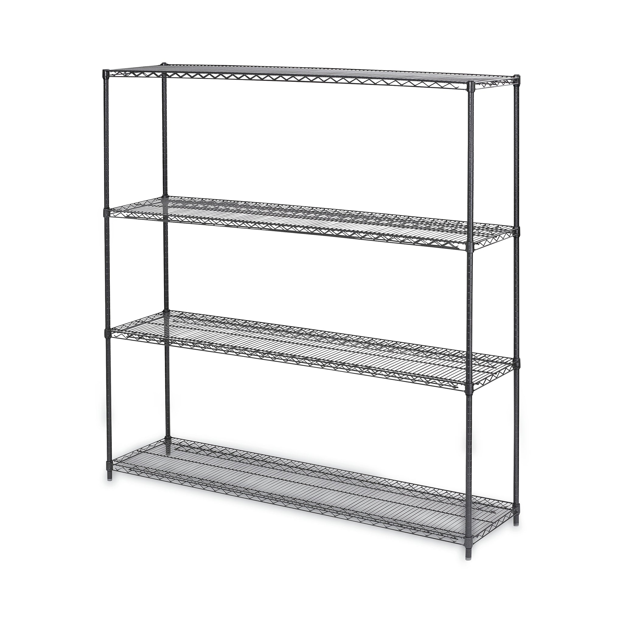 Alera® BA Plus Wire Shelving Kit, 4 Shelves, 72