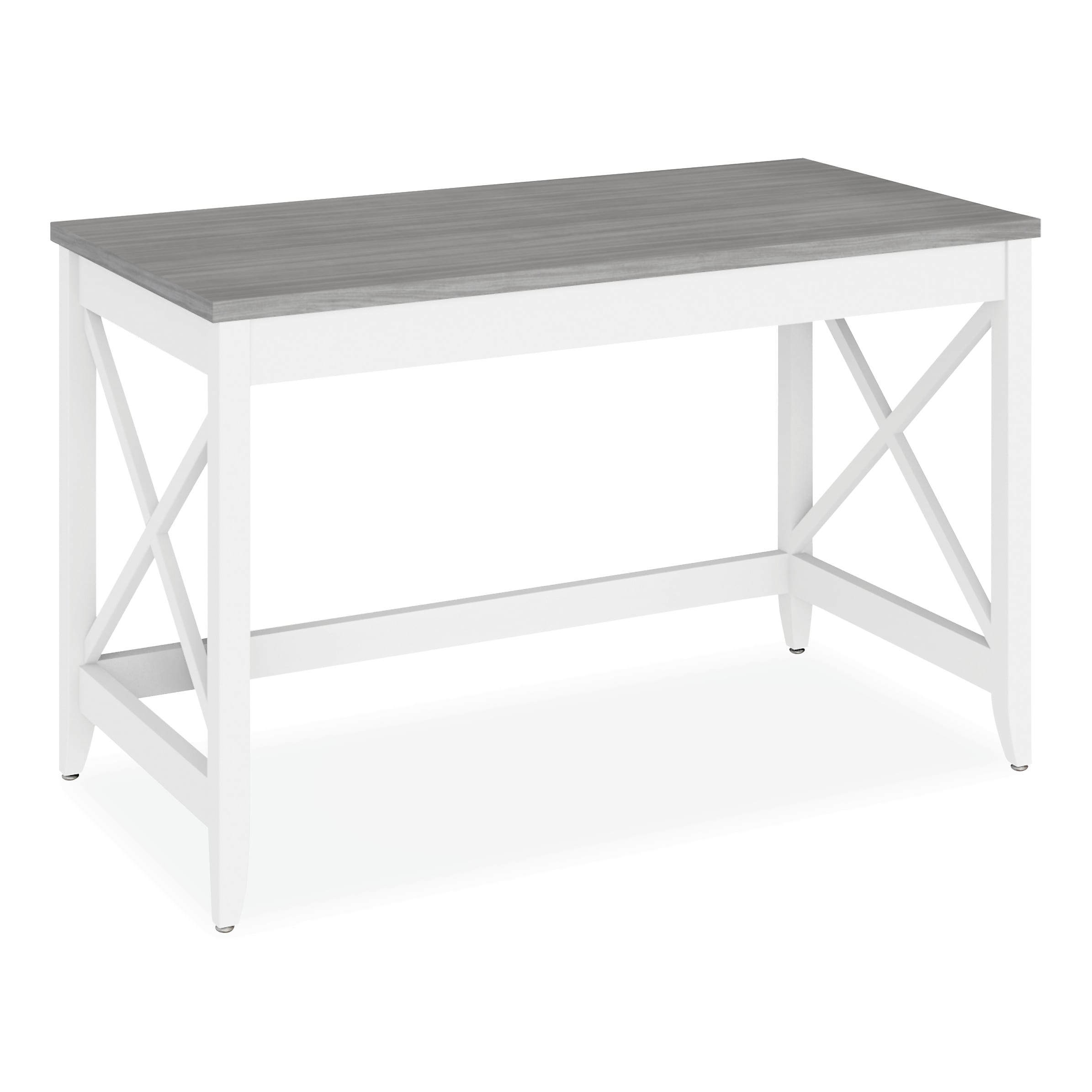 Alera Farmhouse Writing Desk, 47.24" x 23.62" x 29.53", Gray