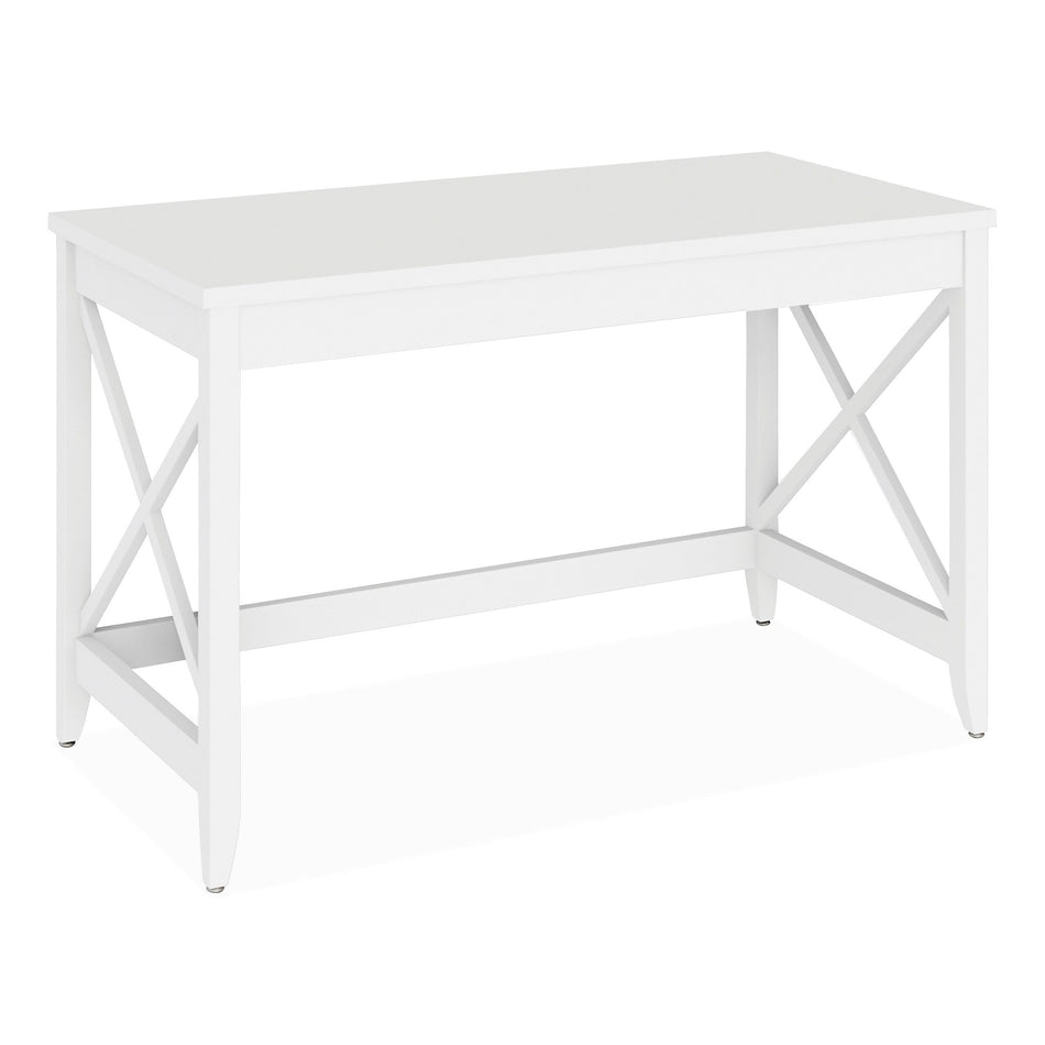 Alera Farmhouse Writing Desk, 47.24" x 23.62" x 29.53", White