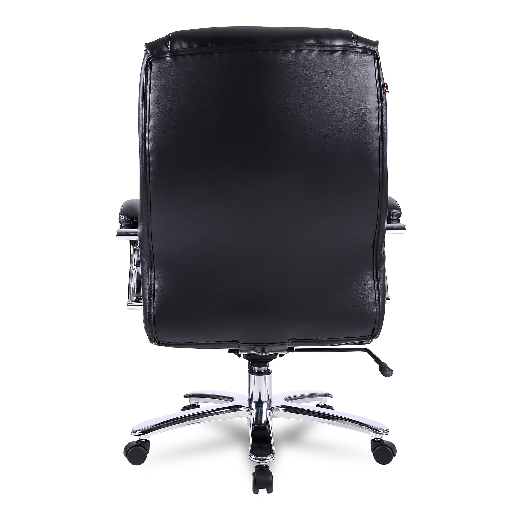 Alera®, Maxxis Series Big and Tall Leather Chair, Black/Chrome