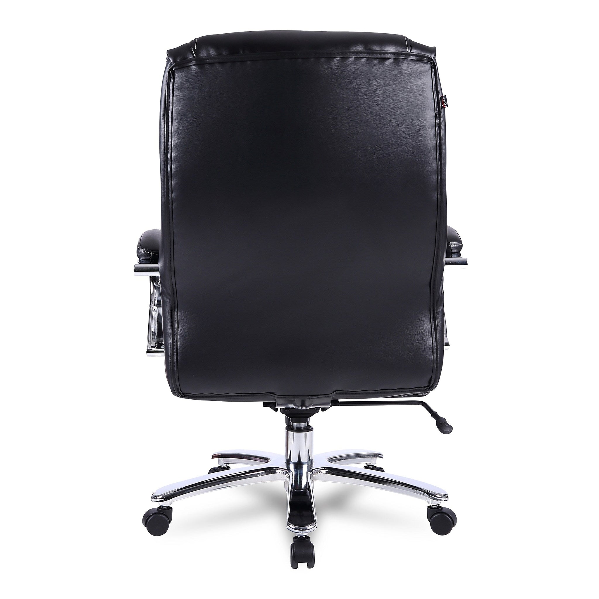 Alera®, Maxxis Series Big and Tall Leather Chair, Black/Chrome
