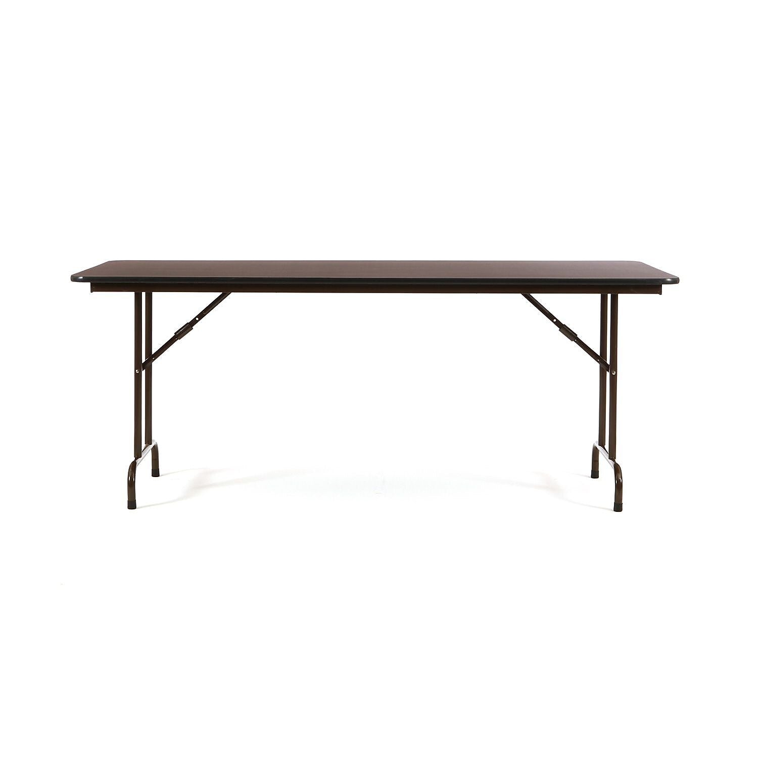 Alera® Melamine Folding Table in Walnut Woodgrain, 72Wx30"D