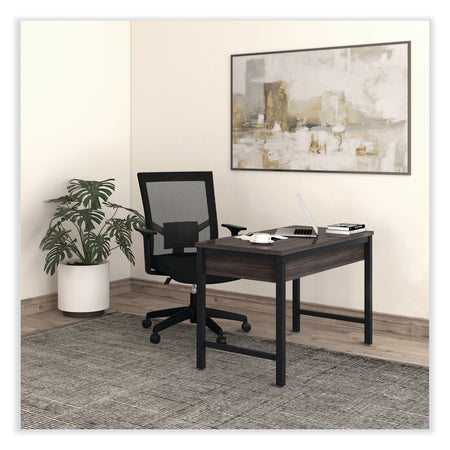 Alera Modern Writing Desk, 47.24" x 23.62" x 29.92", Gray