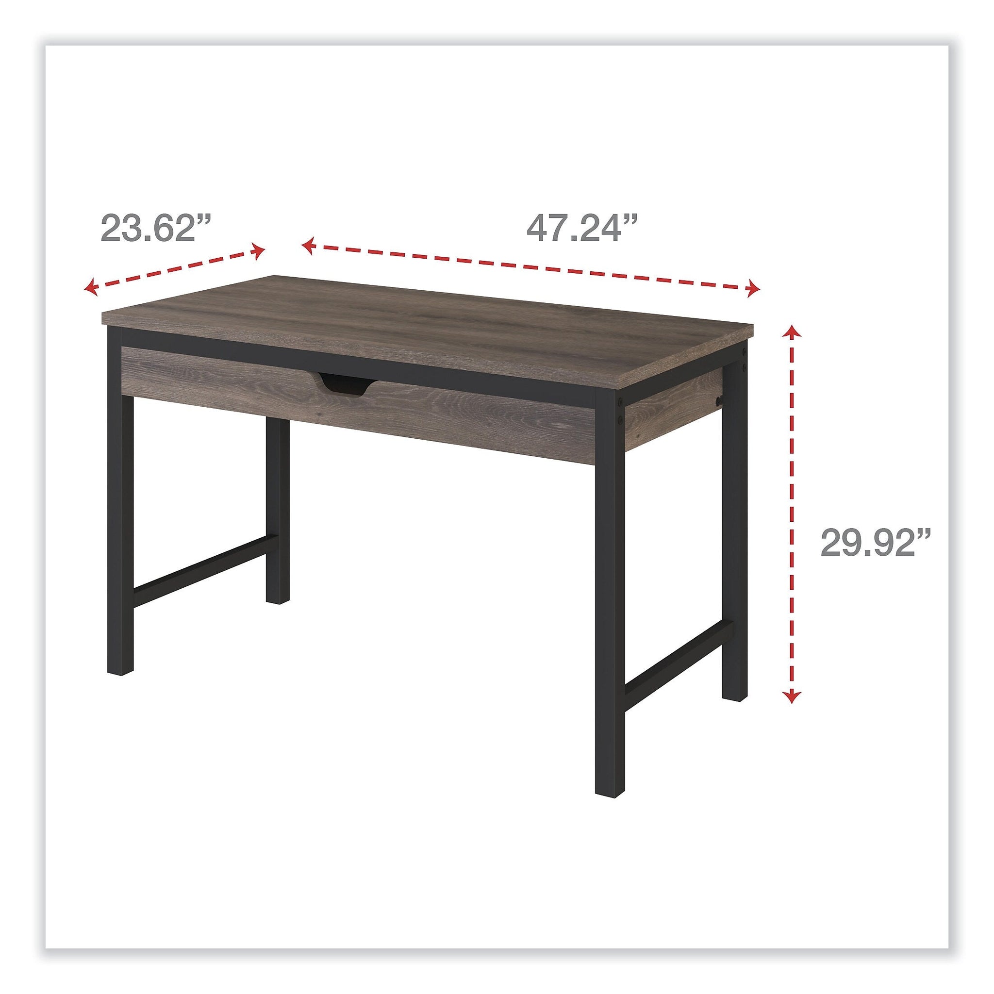 Alera Modern Writing Desk, 47.24