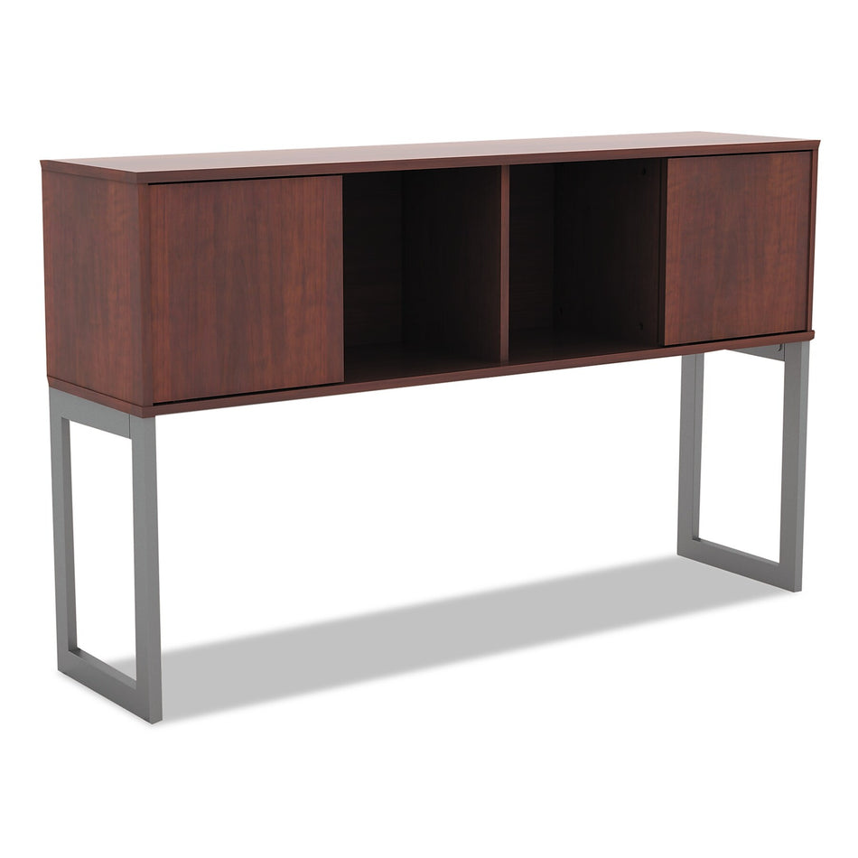 Alera® Open Office Desk Series Hutch , 60w x 15d x 36 1/2h , Medium Cherry