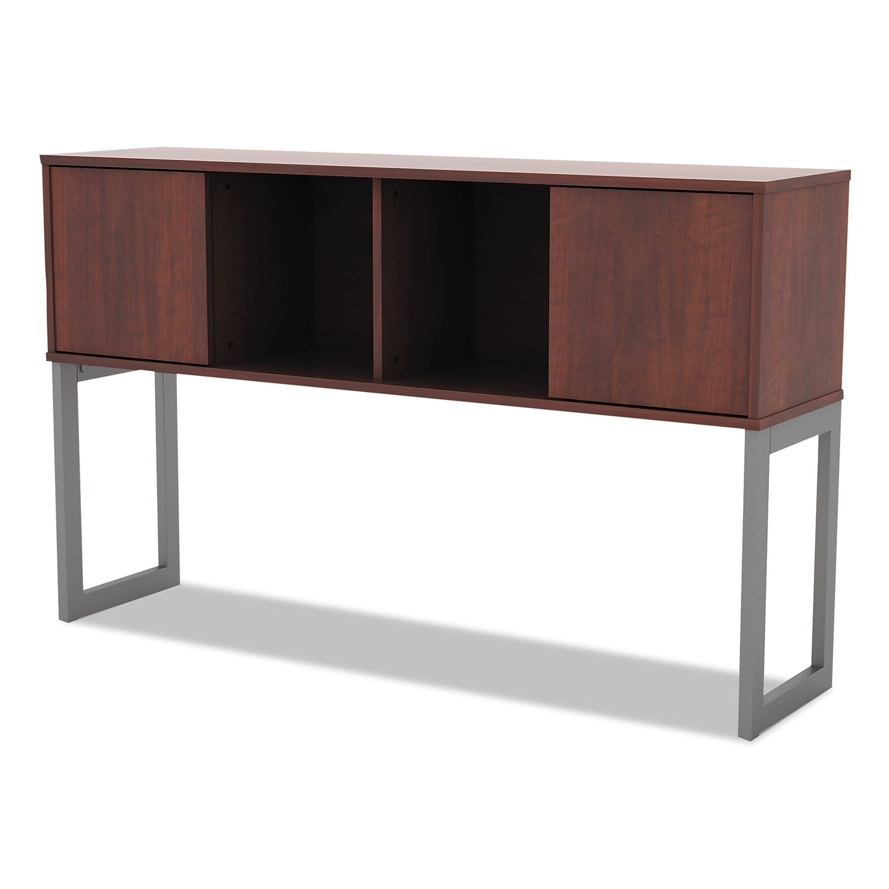 Alera® Open Office Desk Series Hutch , 60w x 15d x 36 1/2h , Medium Cherry