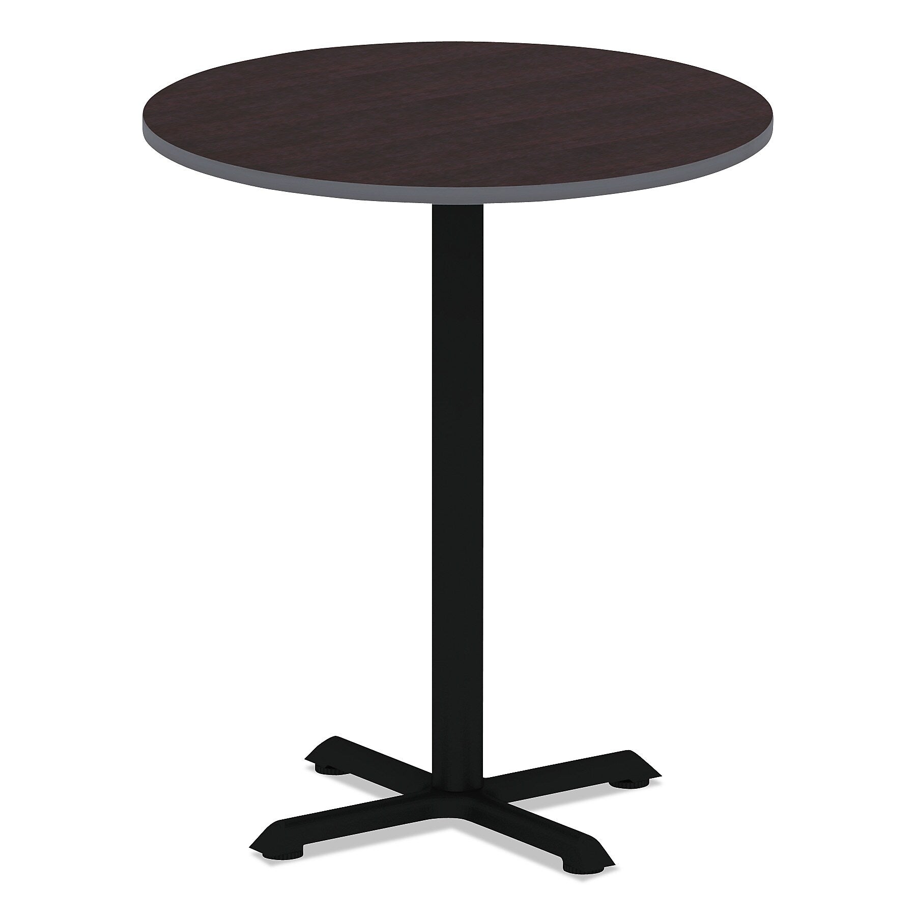 Alera® Reversible Laminate Table Top, Round, 35 3/8w x 35 3/8d, Espresso/Walnut