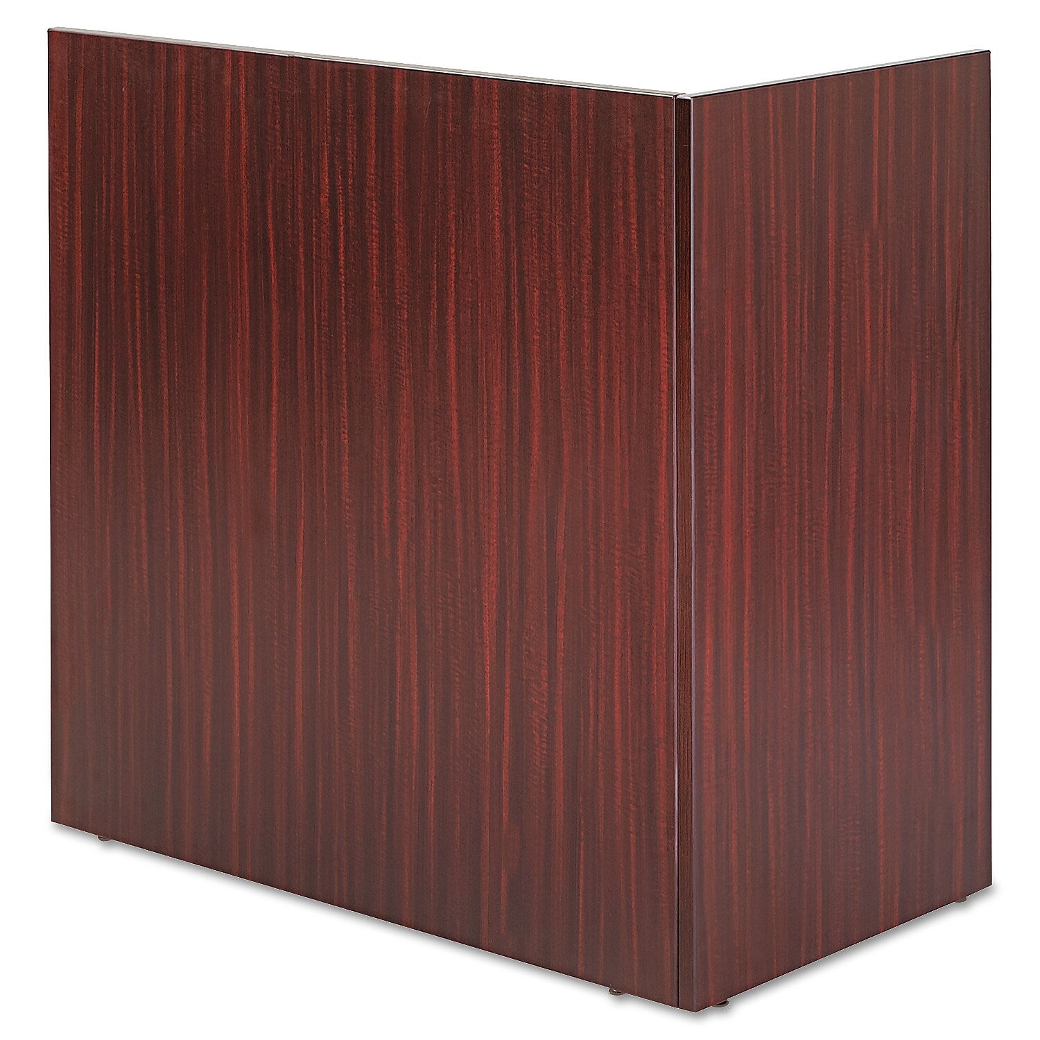 Alera® Valencia Reversible Reception Return, 44w x 23-5/8d x 41-1/2h, Mahogany